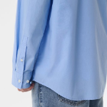 Relaxed Soft Poplin Shirt [Socks Blue]