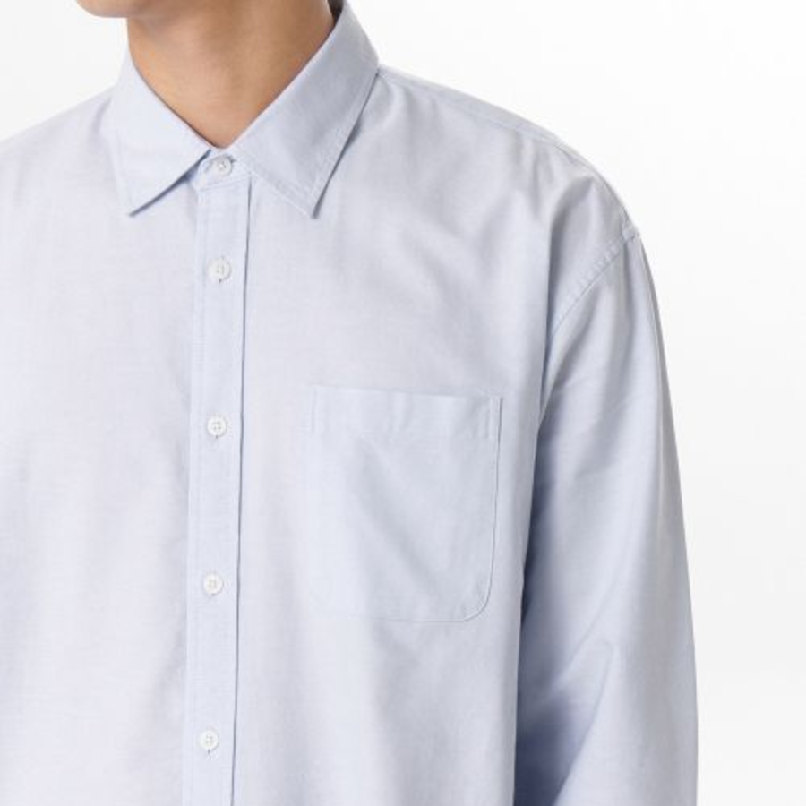 Relaxed Fit Oxford Shirt [Sky Blue]