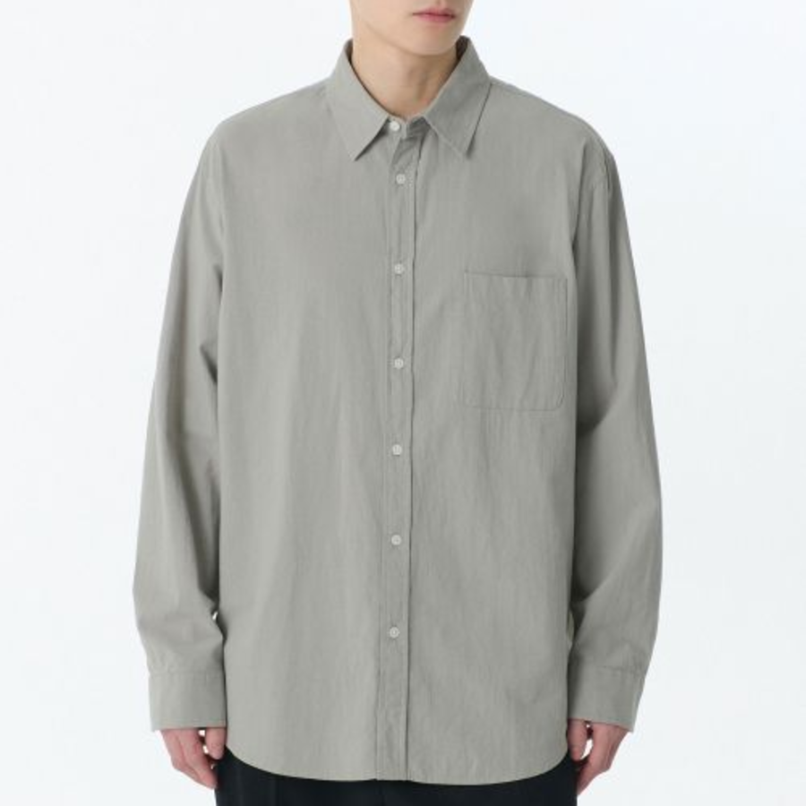 Relaxed Natural Touch Shirt [Light Warm Grey]