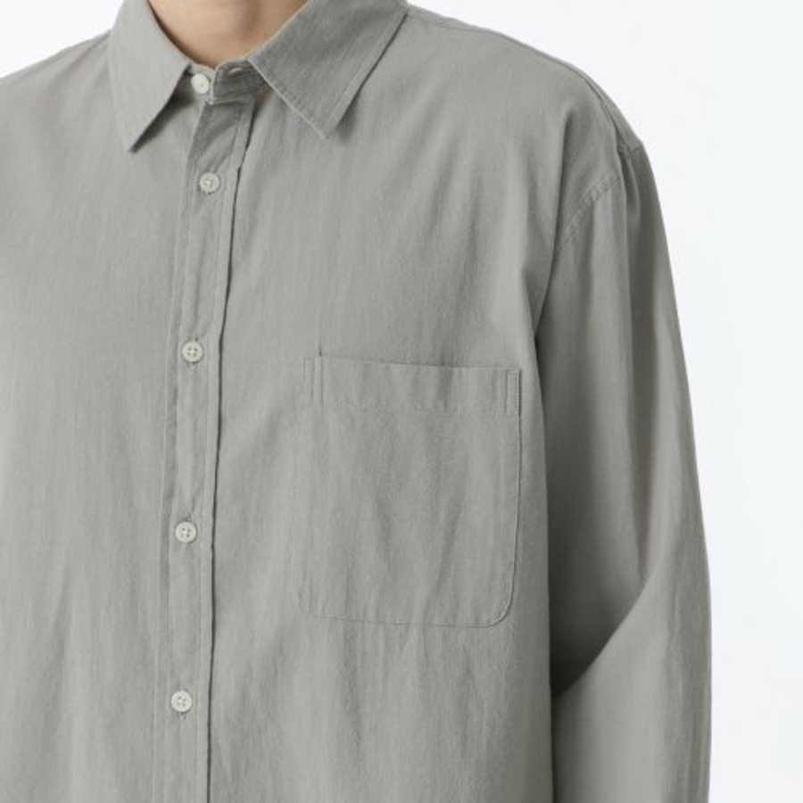 Relaxed Natural Touch Shirt [Light Warm Grey]