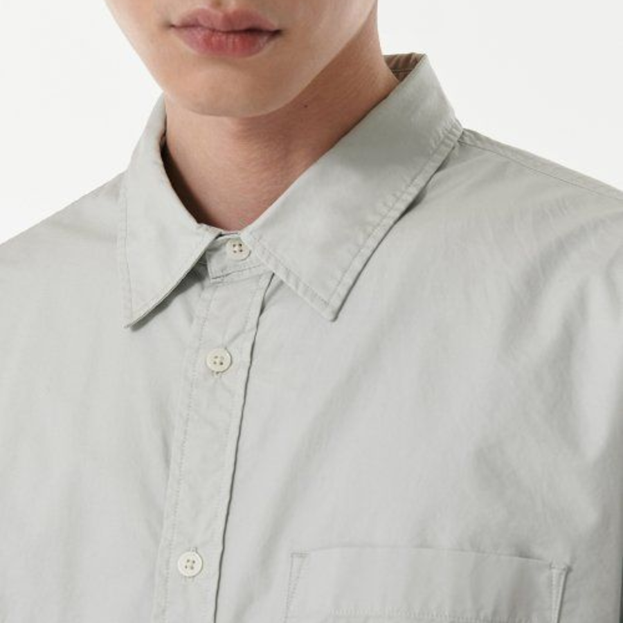 Relaxed Washed Poplin Shirt [Dusty Mint]