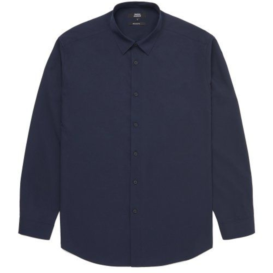 Relaxed Fit Silky Shirt [Dark Navy]