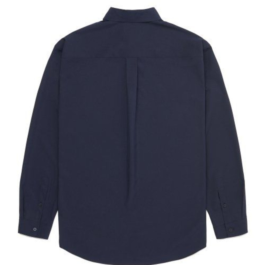 Relaxed Fit Silky Shirt [Dark Navy]