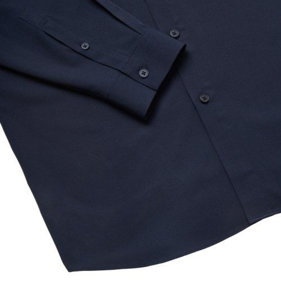 Relaxed Fit Silky Shirt [Dark Navy]