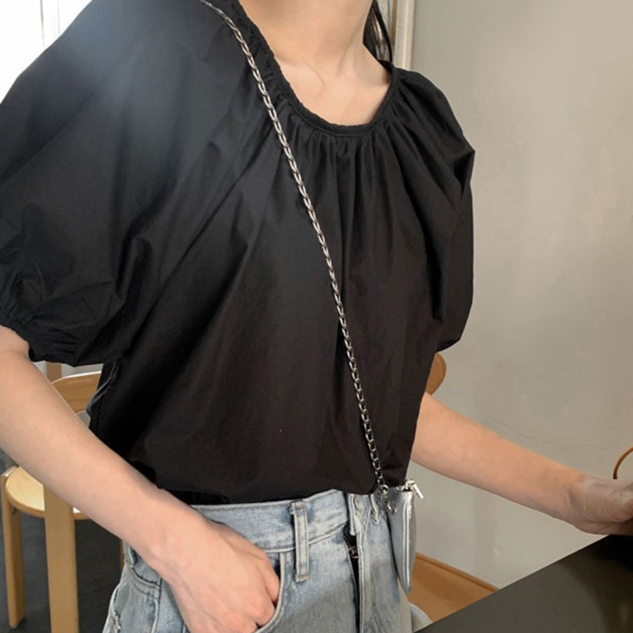 Peri Em Puff Sleeve Balloon Blouse