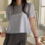 Cherry Blossom Layered Bustier Blouse Set