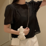 Cherry Blossom Layered Bustier Blouse Set