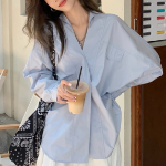 Romena – рубашка V-Neck Loose-Fit Shirt