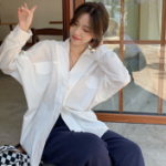 Romena – рубашка V-Neck Loose-Fit Shirt