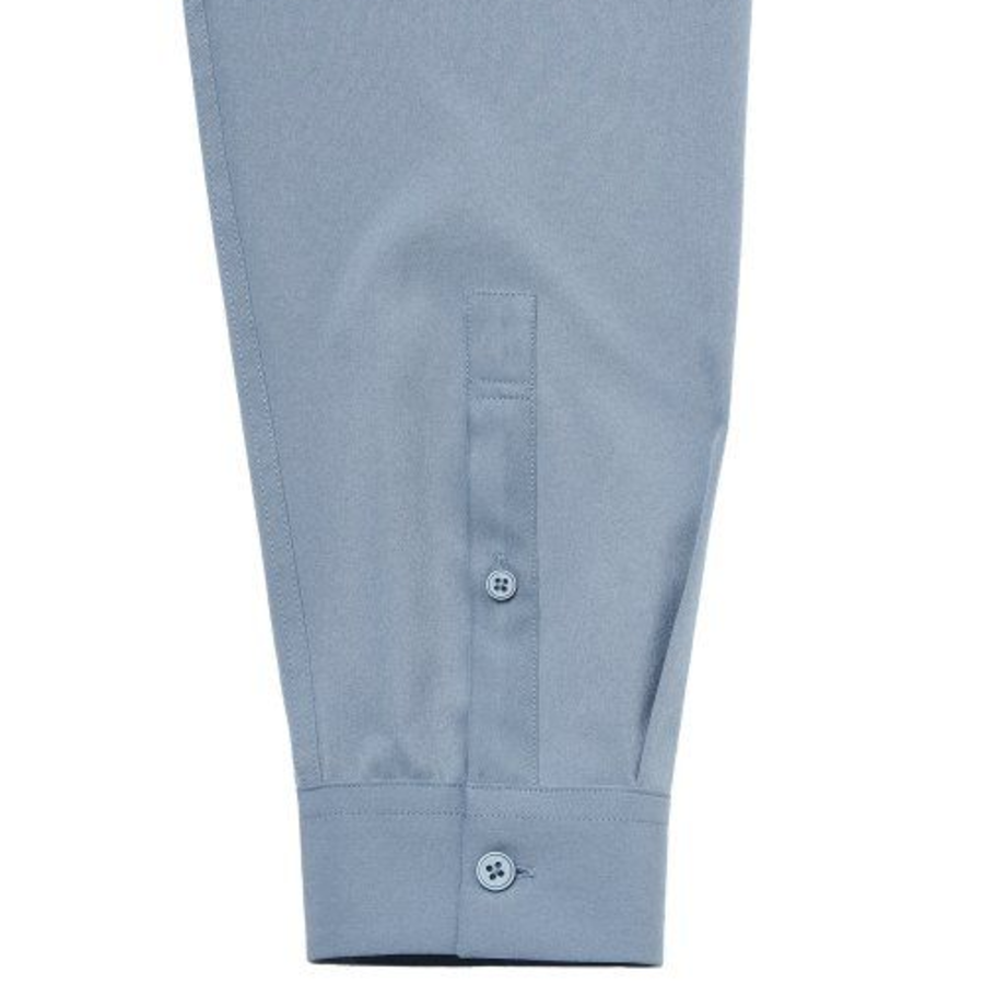 Relaxed Fit Silky Shirt [Greyish Blue]
