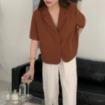 Mood – блузка Collar Button Crop Shirt Blouse