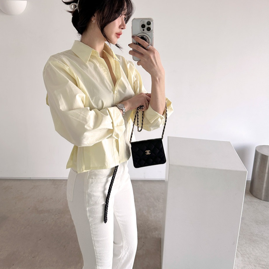 Lucerne – рубашка Side-Button Pintuck Crop Shirt