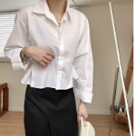 Lucerne – рубашка Side-Button Pintuck Crop Shirt