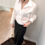 Lucerne – рубашка Side-Button Pintuck Crop Shirt
