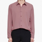 Relaxed Fit Silky Shirt [Pink]