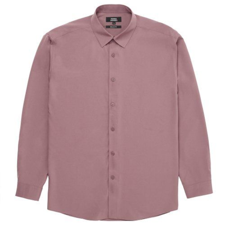 Relaxed Fit Silky Shirt [Pink]