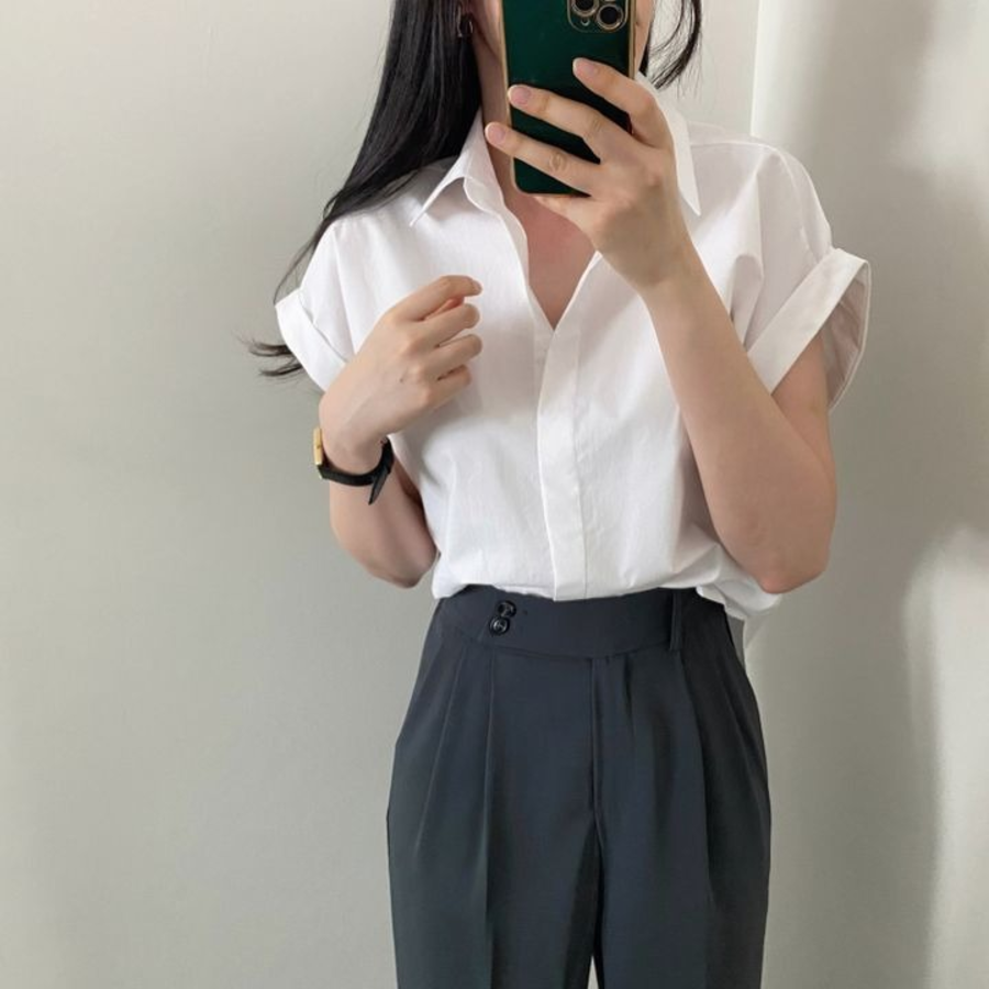 Roll-Up – рубашка V-Neck Short-Sleeve Shirt