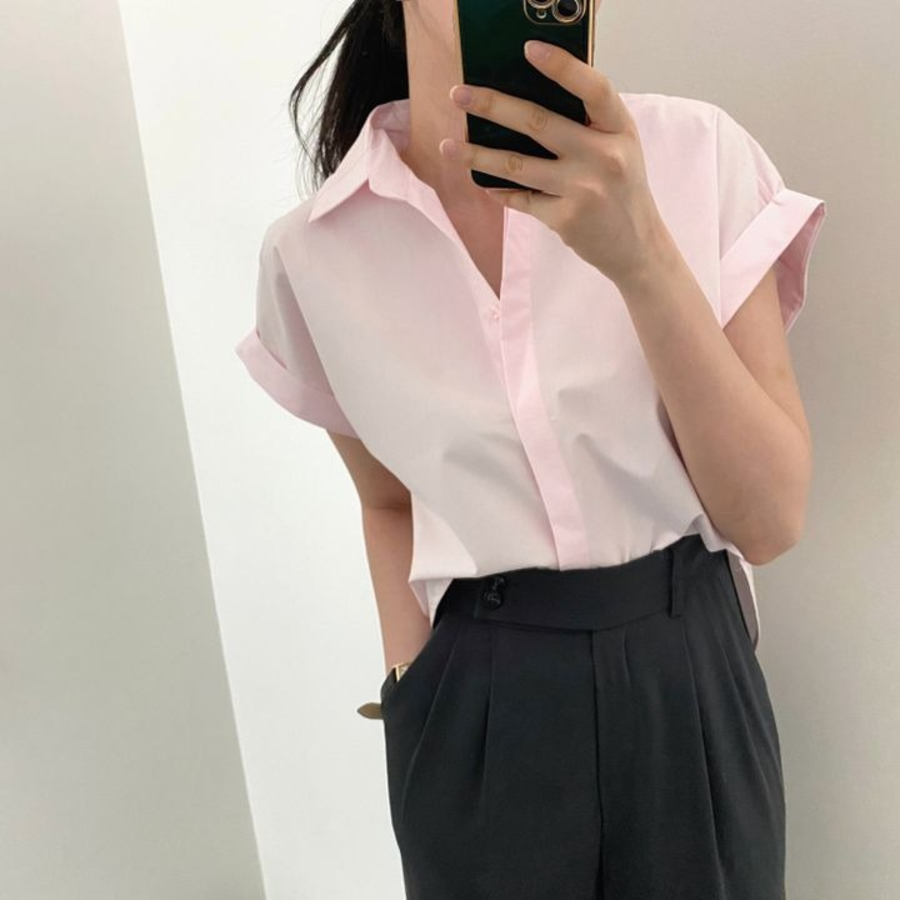 Roll-Up – рубашка V-Neck Short-Sleeve Shirt