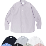 Daily Cotton Shirt [Purple Grey]