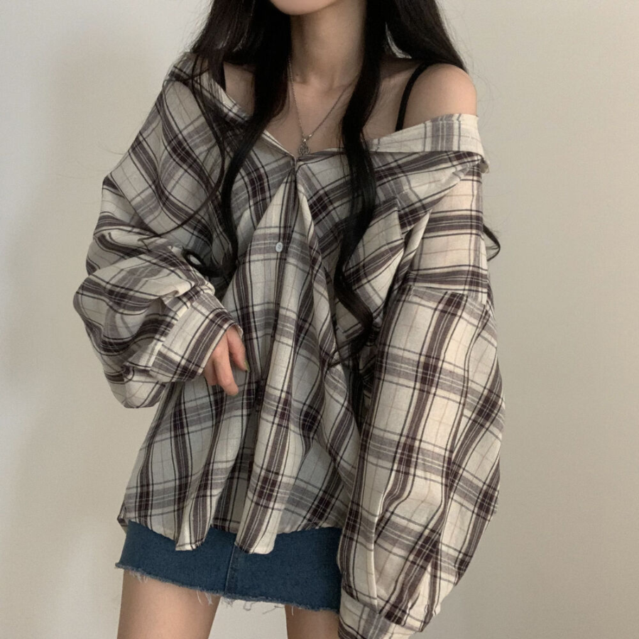 Summer – рубашка Check Oversized Shirt