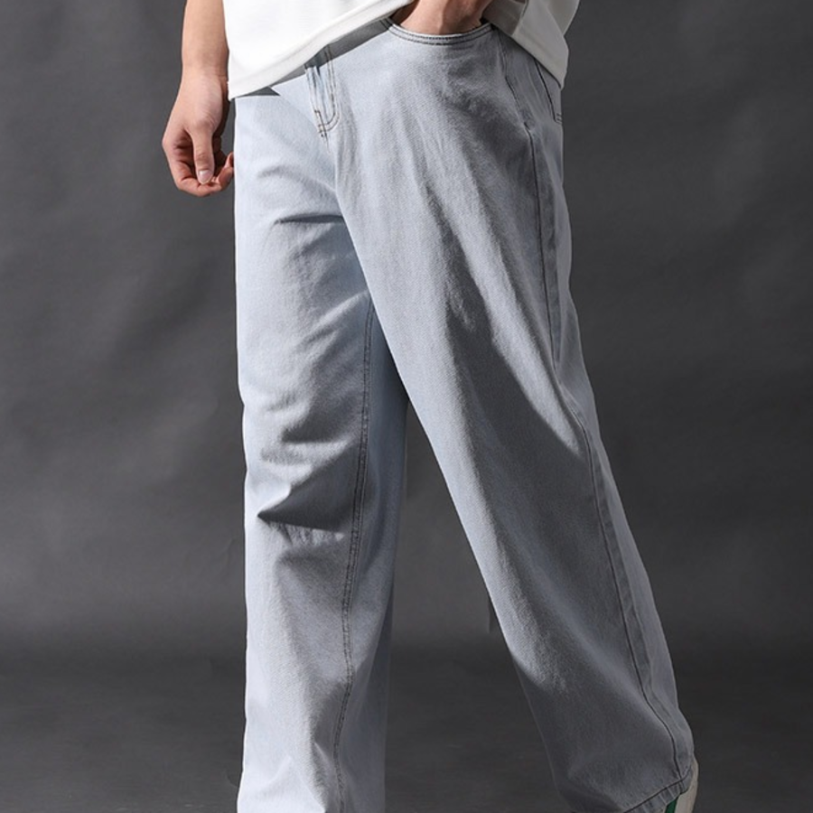 High Waist Wide Denim Pants