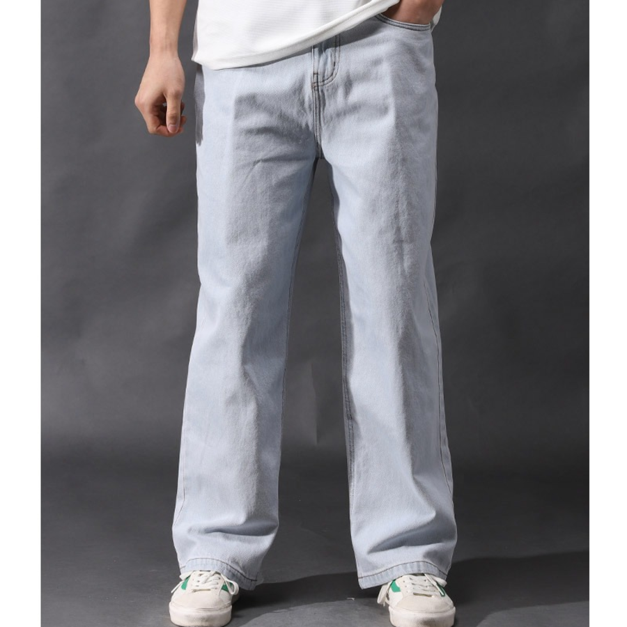 High Waist Wide Denim Pants