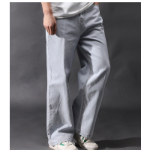 High Waist Wide Denim Pants