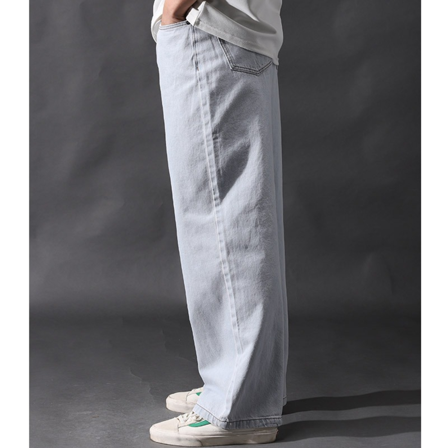 High Waist Wide Denim Pants