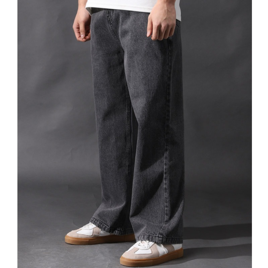 High Waist Wide Denim Pants