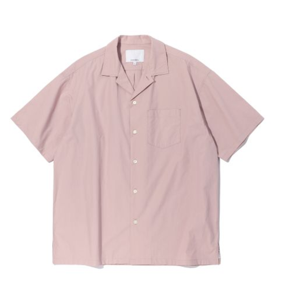Cotton Open Collar Shirt [Pink]