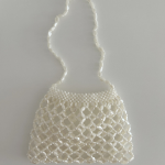 Pearl Silver Beaded Mini Bag — сияние лета в каждом образе