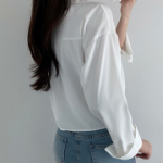 French – рубашка Cotton Crop Shirt