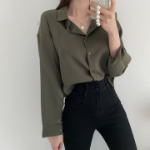 French – рубашка Cotton Crop Shirt