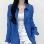 Summer Gauze See-Through Thin Shirt