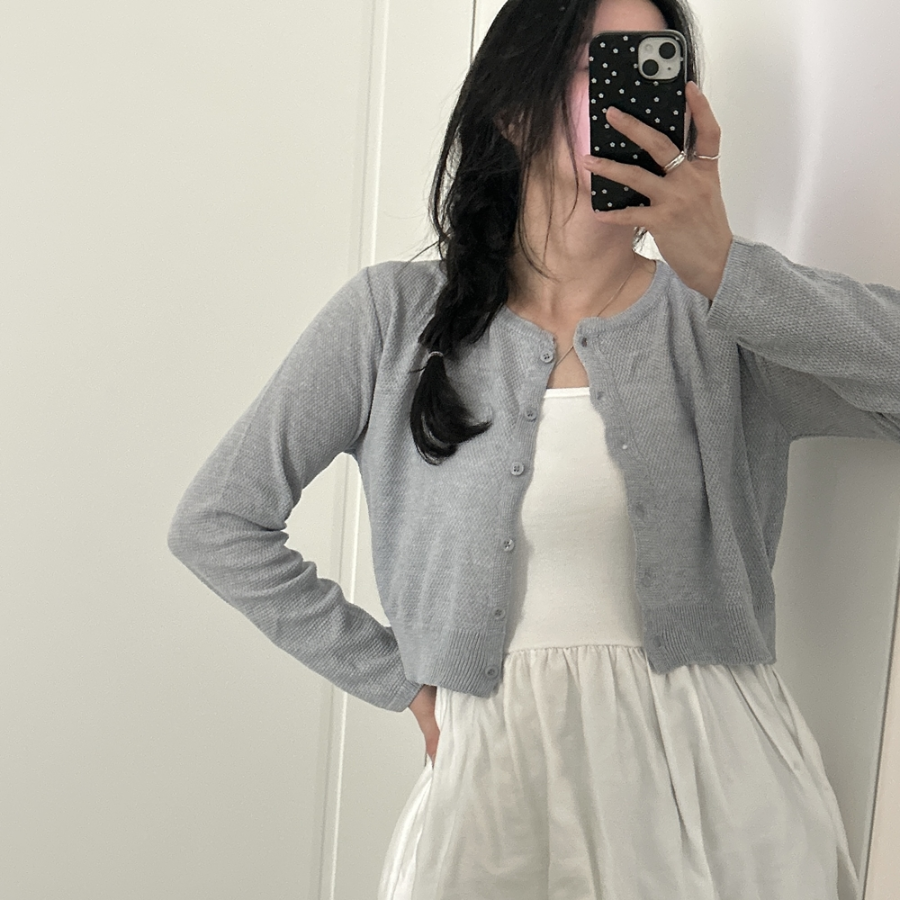 Cuba Linen Crop Cardigan