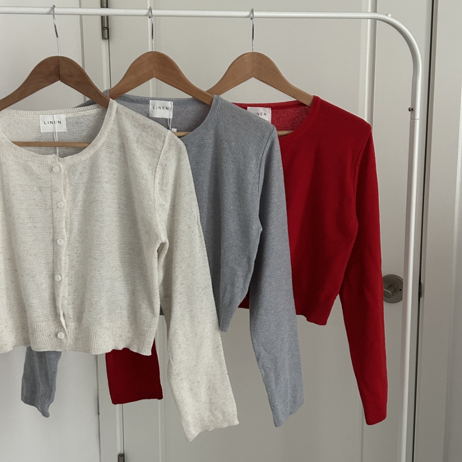 Cuba Linen Crop Cardigan