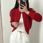 Louben Crop Knit Cardigan