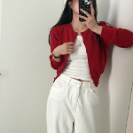 Louben Crop Knit Cardigan