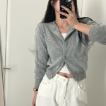 Louben Crop Knit Cardigan