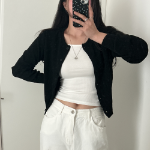 Louben Crop Knit Cardigan