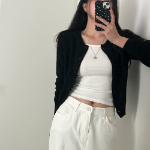 Louben Crop Knit Cardigan