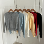 Louben Crop Knit Cardigan