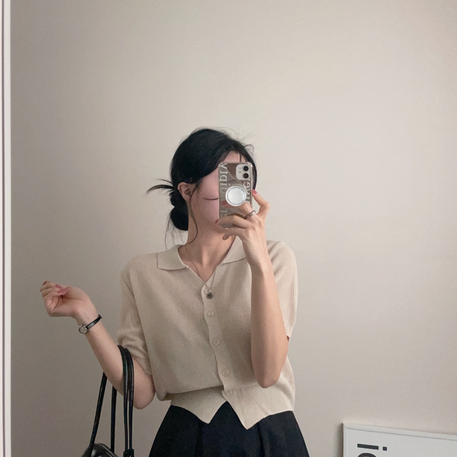 Milk V-Neck Knit Cardigan