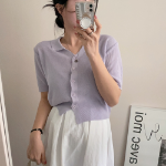 Milk V-Neck Knit Cardigan