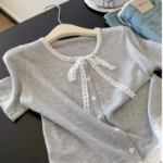 Ella Lace Short Sleeve Knit Cardigan