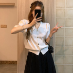 Свободный размер-Белый-Кардиганы