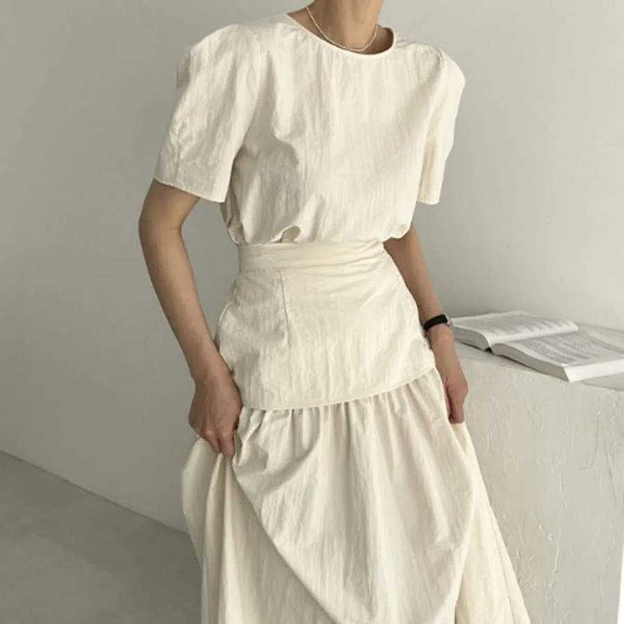 Нежный однотонный комплект