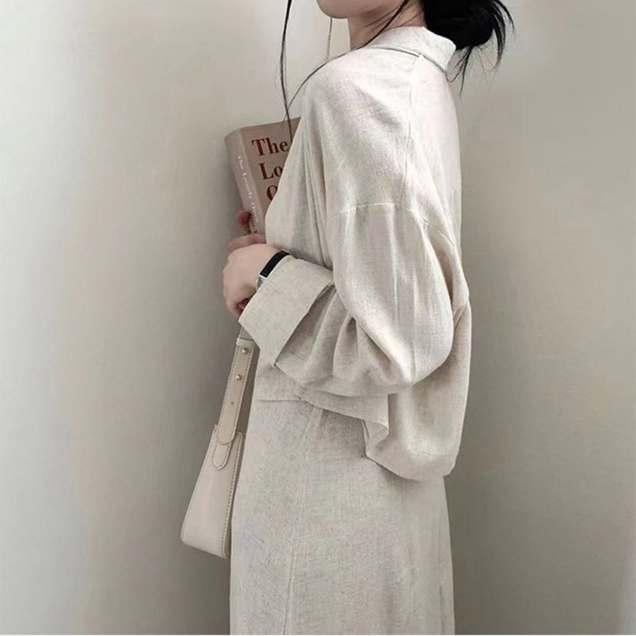 Простой минималистичный комплект-платье