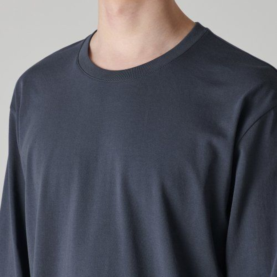 Cooltandard Crew Neck Long Sleeve T-shirt [Iron Gray]
