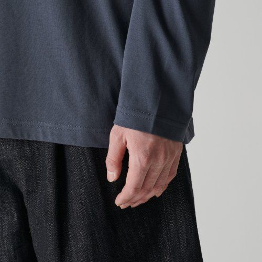 Cooltandard Crew Neck Long Sleeve T-shirt [Iron Gray]